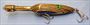 Fishing Lure - 7 1/2  - Blue / Tan Hardwoods - Only $21.99 - Lure #107